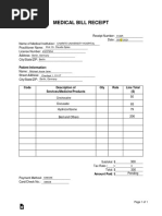 Surgery Bill Receipt from Jackson Memorial | PDF