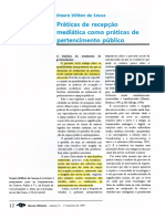 Praticas de Recepção e Pertencimento - Mauro Wilton