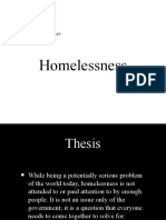 Homelessness: Kaylen Kim Mr. Schurtz AP-English 12 - Period 4/5 3 March 2011