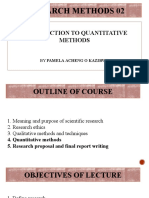 Research Methods 02: Introduction To Quantitative Methods