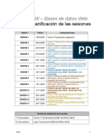 Bases de Datos Web - Planificación