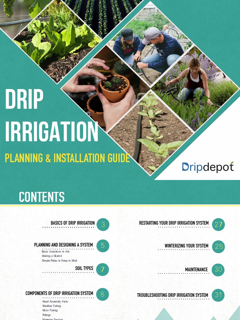 Drip Irrigation Planning and Installation Guide PDF Irrigation