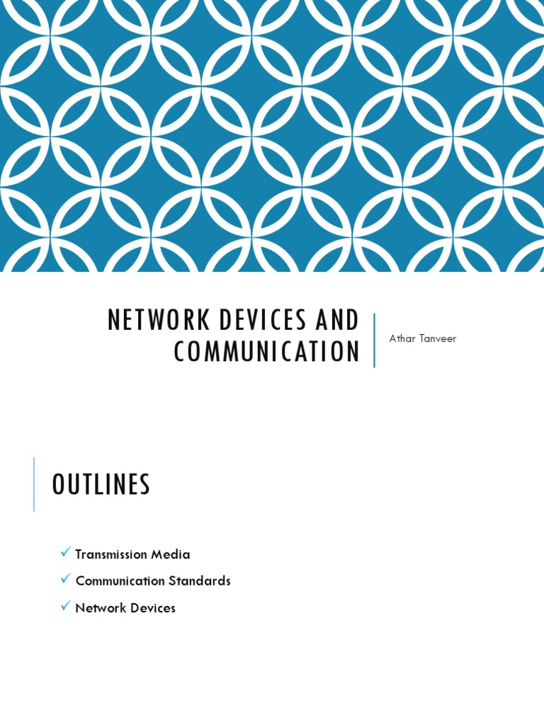 Network Devices and Communication Athar Tanveer PDF Computer