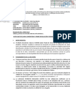 Resolución que declara consentida resolución judicial sobre inscripción de partida de defunción