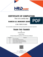TTT Certificate of Completion