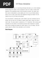 IOT Home Automation: Block Diagram