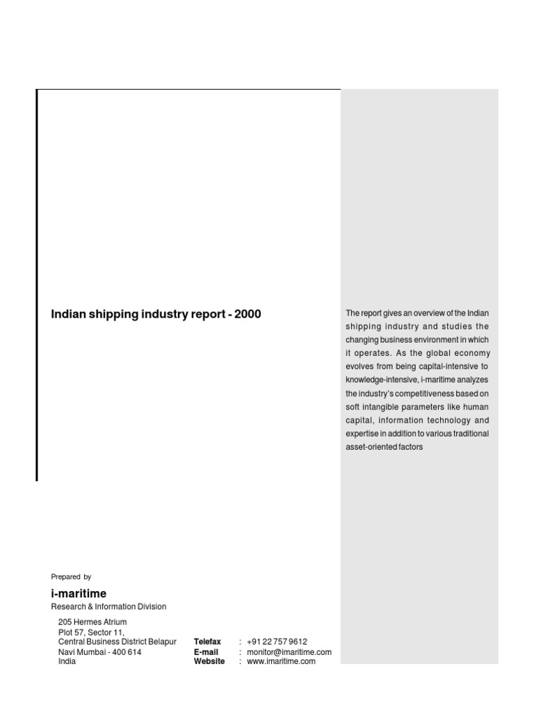 Shipping Industry Report PDF
