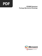 Microsemi Smartfusion2 IGLOO2 RTG4 Package Mechanical Drawings Datasheet PD3068 V62