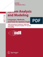 System Analysis and Modeling: Languages, Methods, and Tools For Systems Engineering