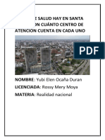 Redes de Ssalud Hay en Santa Cruz y Con Cuánto Centro de Atención Cuenta en Cada Uno