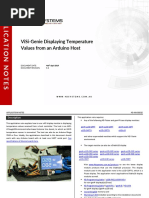 Visi-Genie Displaying Temperature Values From An Arduino Host