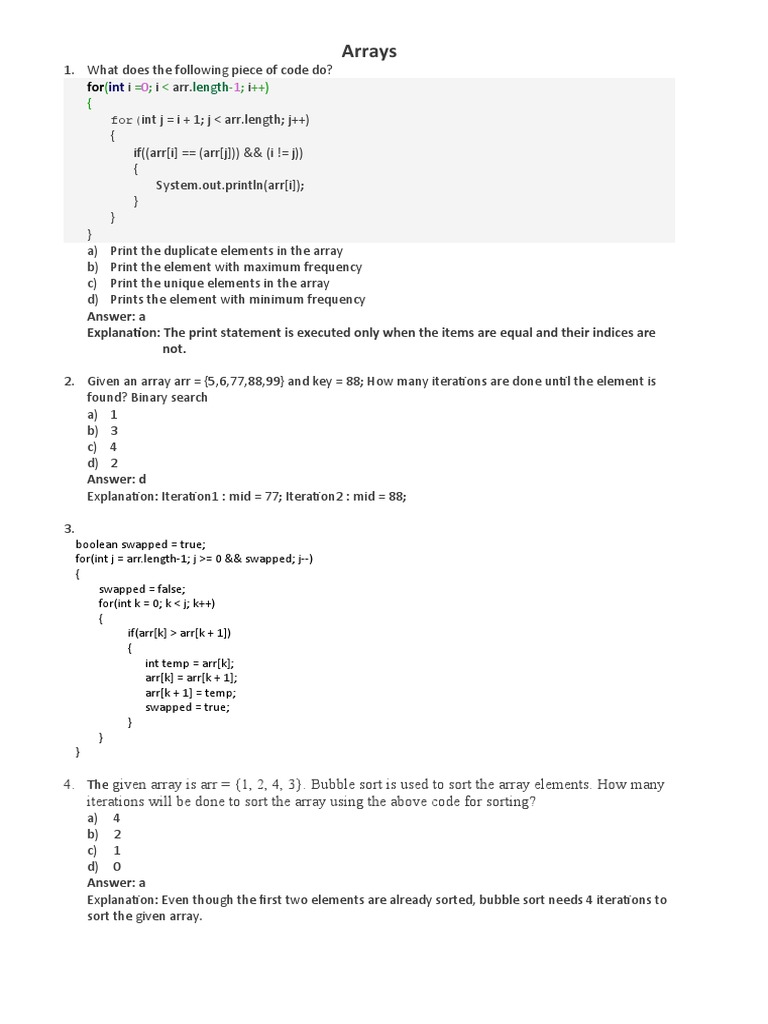 Arrays: Length | Download Free PDF | Computer Data | Computer Science
