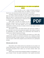 A Independência da Bahia no 2 de Julho