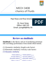 MECH 3408 Mechanics of Fluids: Pipe Flows and Flow Kinematics Dr. Jiyun Song Office: HW7-01 Email: Jsong90@hku - HK