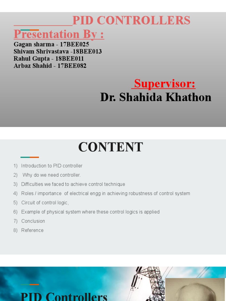 PID CONTROLLERS Seminar FINAL | PDF | Control Theory | Control System