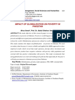 Impact of Globalization On Poverty in Pakistan: Impact Factor Value 4.739 (SJIF)