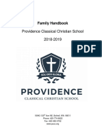 Providence Classical Christian School 2018-2019: Family Handbook
