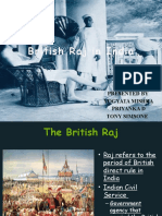 British Raj in India: Presented by Yogyata Mishra Priyanka D Tony Simsone