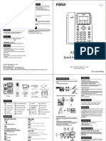 x1s - x1sp Enterprise Ip Phone-X1s&x1sp Qig