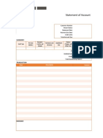 Bank Statement Template 4