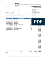 Bank Statement Template 3
