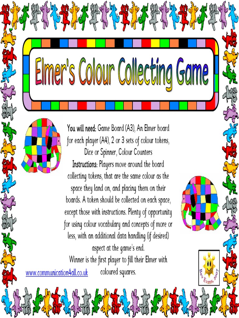 Colour Token Board Game Instructions | PDF
