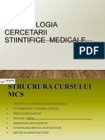 Metodologia Cercetarii Stiintifice Medicale