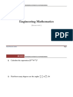 Engineering Mathematics: (Exercises Week 1)