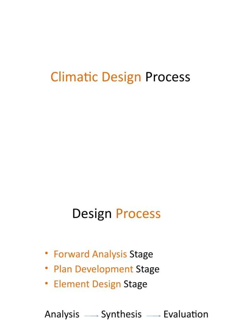 Climatic Design Process Overview | PDF | Art