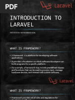 Introduction To Laravel: Presenter: Mohammad Adil