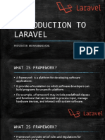 Introduction To Laravel: Presenter: Mohammad Adil