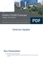 OHSU COVID Forecast: Edition: 12/17/2021