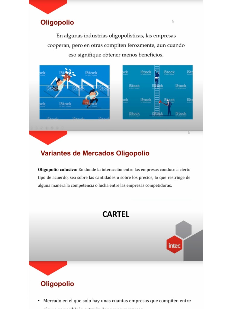 PDF de Clase de Oligopolio | PDF | Oligopolio | Monopolio
