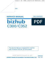262523249 BizHub C300 C352 Field Service Manual Firmware G4