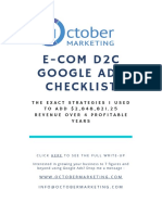 E-Com D2C Google Ads Checklist