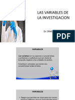 LAS VARIABLES DE INVESTIGACION