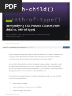 Demystifying CSS Pseudo-Classes (:nth-Child Vs.:nth-Of-Type)