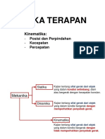 Fisika Terapan - Kinematika Dasar (Posisi, Perpindahan, Kecepatan Dan Percepatan)