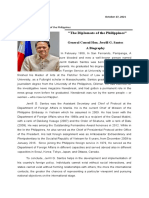 "The Diplomats of The Philippines": General Consul Hon. Jerrill G. Santos A Biography