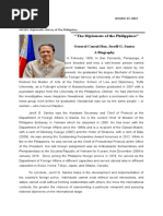 "The Diplomats of The Philippines": General Consul Hon. Jerrill G. Santos A Biography