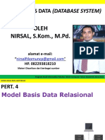 Pert. 4 Model Basis Data Relational 30-9-2021