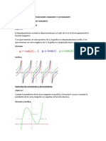 Investigación, Párametros Funciones Tagente y Cotangente