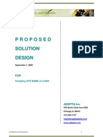 Solution Design Doc Sample