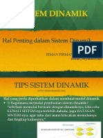 Hal Penting Dalam Sistem Dinamik