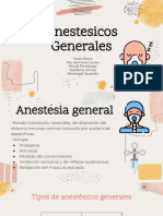 Anestesicos Generales: Tipos, Etapas y Farmacocinética