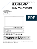 VIR-7830B/ VIR-7830BT: Owner's Manual