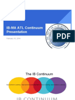 IB-MA ATL Continuum Presentation: February 10, 2014