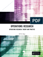 Operations Research Theory and Practice