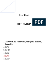 Pre Test IHT PMKP 2021
