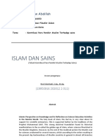 Islam Dan Sains: Nama: Ridwan Abdillah